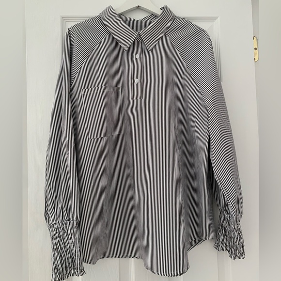 Astylish Tops - Black and White Striped Women's Tunic